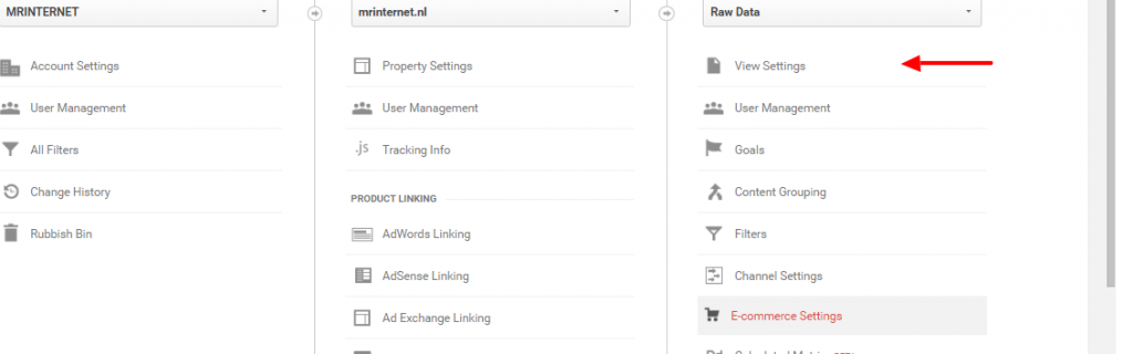 Google Analytics naam wijzigen view
