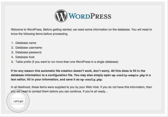 Wordpress installeren check