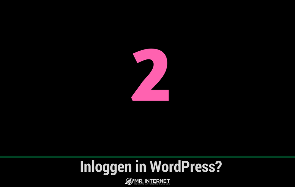 Inloggen in WordPress Hoe doe je dat?